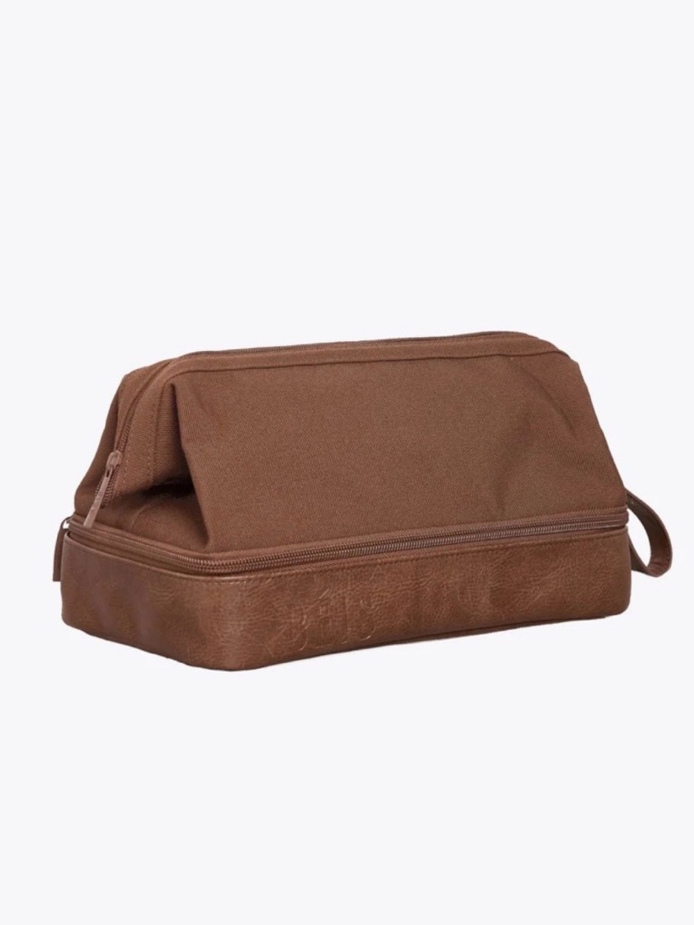 BEIS Brown Dopp Kit Travel Toiletry Bag - Picture 1 of 12